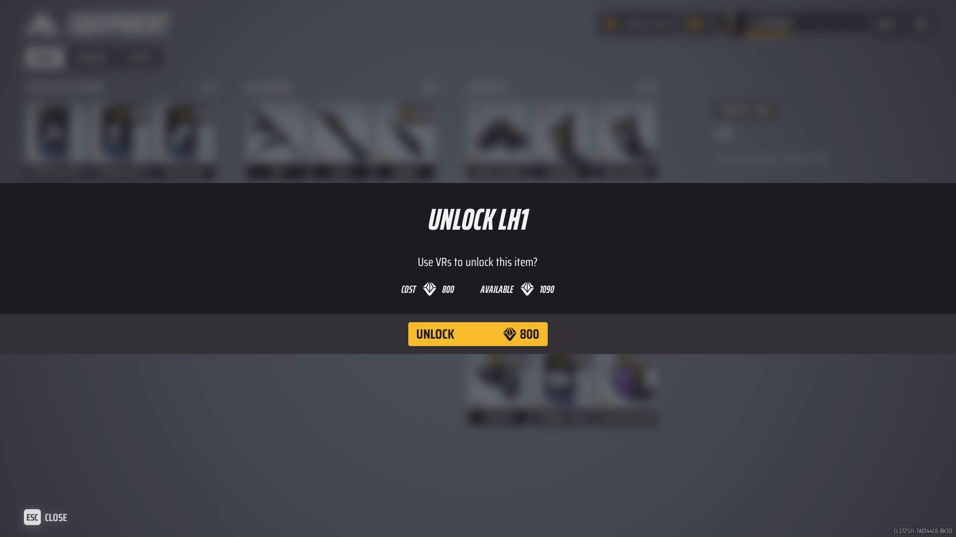 Purchase screenshot of The Finals video game interface.