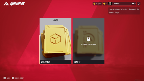 Quickplay screenshot of The Finals video game interface.