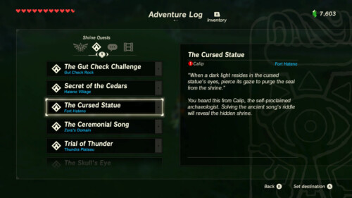 zelda breath of the wild shrine quests location zelda breath of the wild shrine quests location