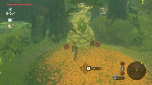 Talk screenshot of The Legend of Zelda: Breath of the Wild video game interface.