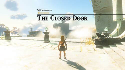 Quest screenshot of The Legend of Zelda: Tears of the Kingdom video game interface.