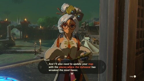 Dialogue screenshot of The Legend of Zelda: Tears of the Kingdom video game interface.