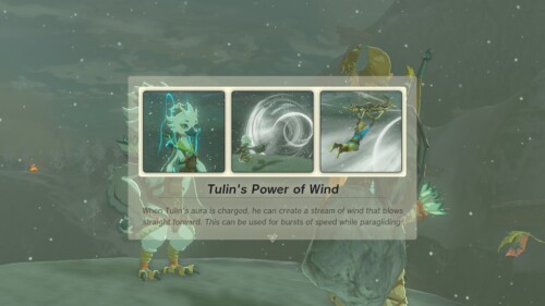 Tutorial screenshot of The Legend of Zelda: Tears of the Kingdom video game interface.