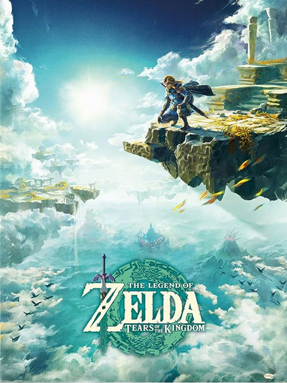 Cover media of The Legend of Zelda: Tears of the Kingdom video game.