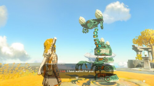 Dialogue screenshot of The Legend of Zelda: Tears of the Kingdom video game interface.