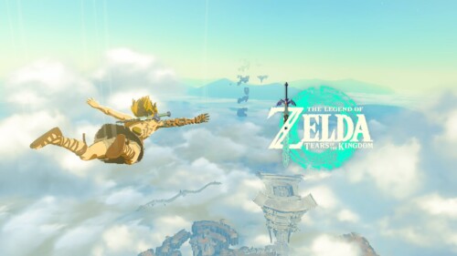 Logo screenshot of The Legend of Zelda: Tears of the Kingdom video game interface.