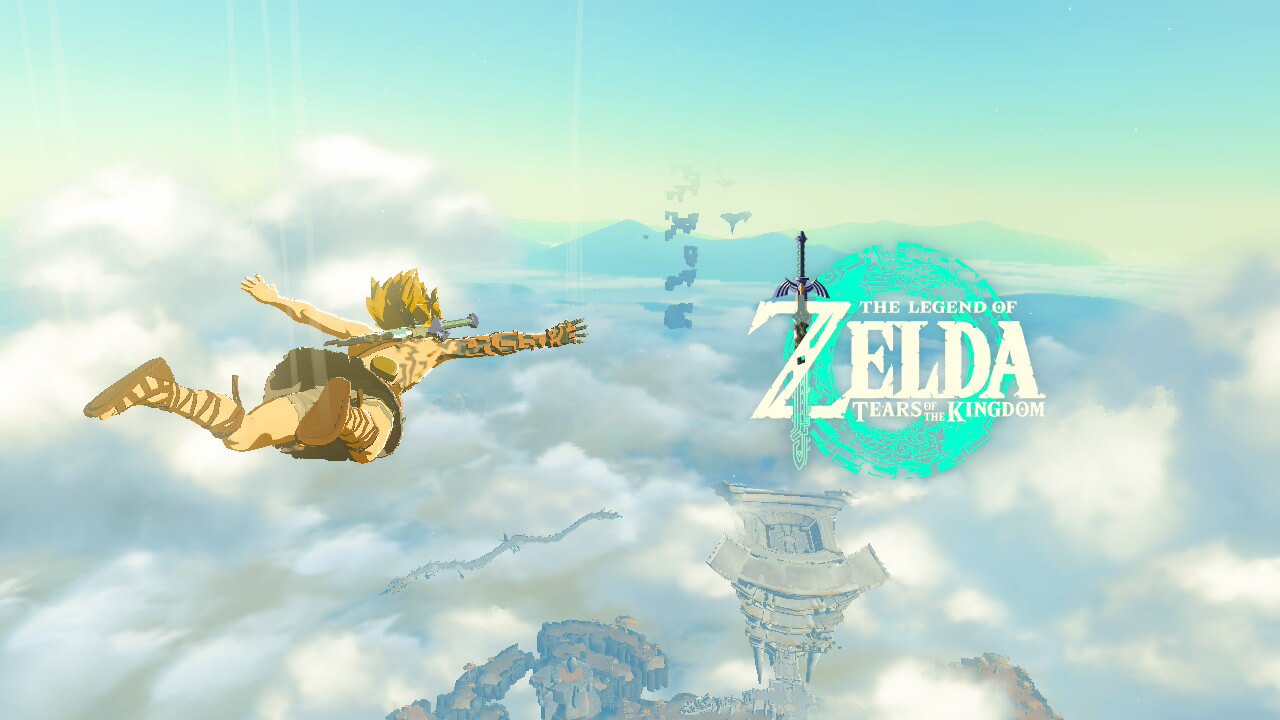 Logo screenshot of The Legend of Zelda: Tears of the Kingdom video game interface.