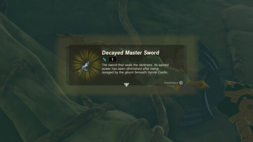 Loot Widget screenshot of The Legend of Zelda: Tears of the Kingdom video game interface.