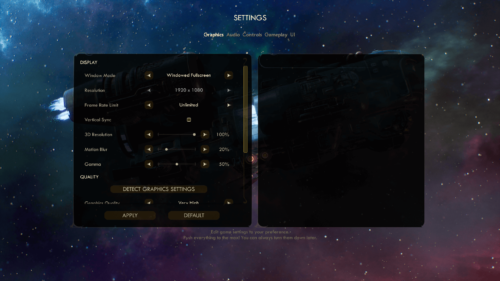 Graphics screenshot of The Outer Worlds video game interface.