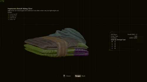 Item screenshot of The Outer Worlds video game interface.