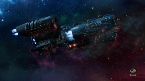 Loading screenshot of The Outer Worlds video game interface.