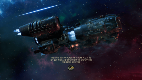 Loading screenshot of The Outer Worlds video game interface.