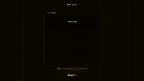 Save Slot screenshot of The Outer Worlds video game interface.