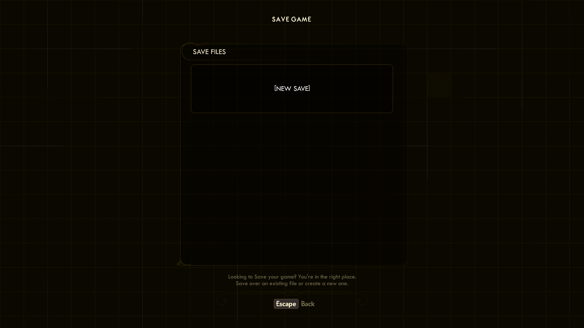 Save Slot screenshot of The Outer Worlds video game interface.
