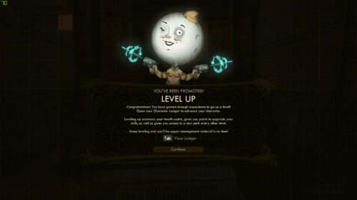 Tutorial screenshot of The Outer Worlds video game interface.