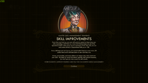Tutorial screenshot of The Outer Worlds video game interface.