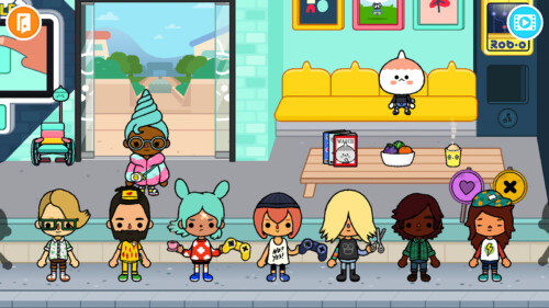 Character Inventory screenshot of Toca Life World video game interface.