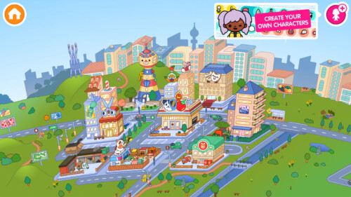 World Level Select screenshot of Toca Life World video game interface.