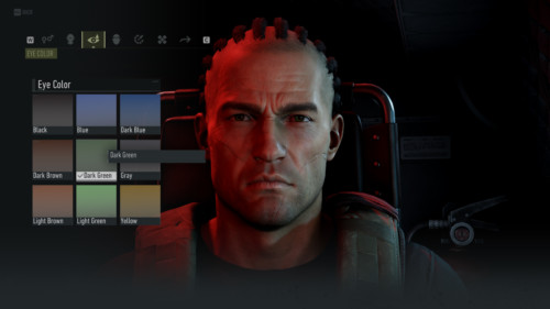 Eye color screenshot of Tom Clancy’s Ghost Recon: Breakpoint video game interface.