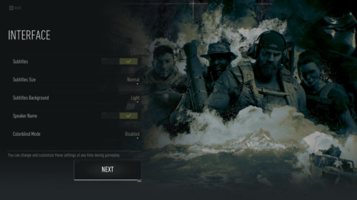 Interface screenshot of Tom Clancy’s Ghost Recon: Breakpoint video game interface.