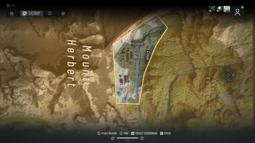 Tacmap screenshot of Tom Clancy’s Ghost Recon: Breakpoint video game interface.