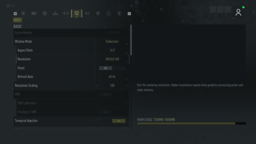 Video screenshot of Tom Clancy’s Ghost Recon: Breakpoint video game interface.