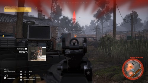 Shoot screenshot of Tom Clancy’s Ghost Recon: Wildlands video game interface.