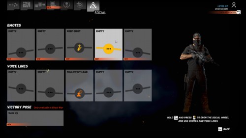 Social screenshot of Tom Clancy’s Ghost Recon: Wildlands video game interface.