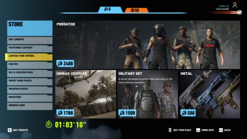 Store screenshot of Tom Clancy’s Ghost Recon: Wildlands video game interface.