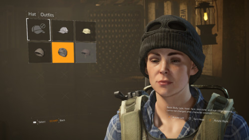 Hat screenshot of Tom Clancy’s The Division 2 video game interface.