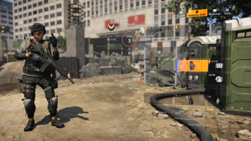 Inventory screenshot of Tom Clancy’s The Division 2 video game interface.