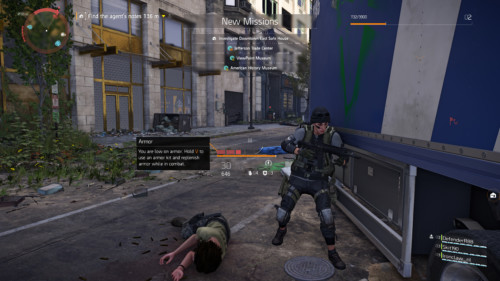 New missions screenshot of Tom Clancy’s The Division 2 video game interface.