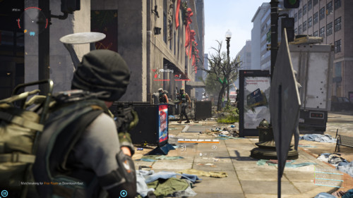 Patrolling screenshot of Tom Clancy’s The Division 2 video game interface.