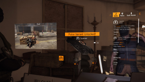 Skills unlocked screenshot of Tom Clancy’s The Division 2 video game interface.