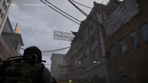 The theater discovered screenshot of Tom Clancy’s The Division 2 video game interface.