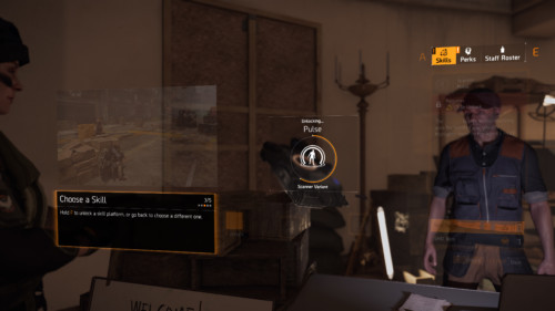 Unlocking pulse screenshot of Tom Clancy’s The Division 2 video game interface.