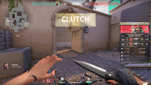 Clutch screenshot of Valorant video game interface.
