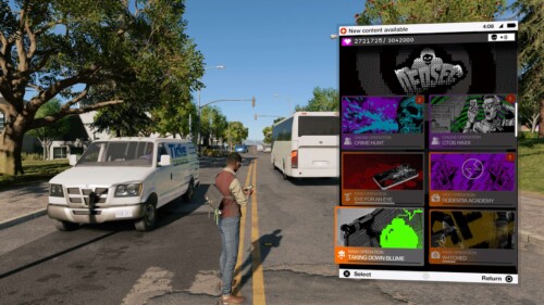 Quest screenshot of Watch Dogs 2 video game interface.
