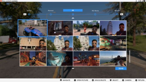 Photos screenshot of Watch Dogs 2 video game interface.