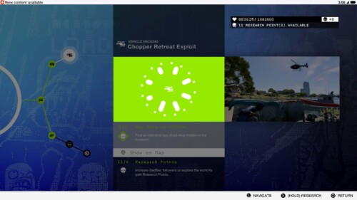 Quest screenshot of Watch Dogs 2 video game interface.
