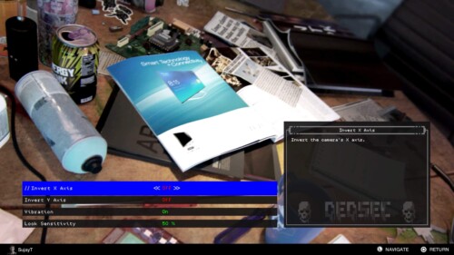 Settings screenshot of Watch Dogs 2 video game interface.