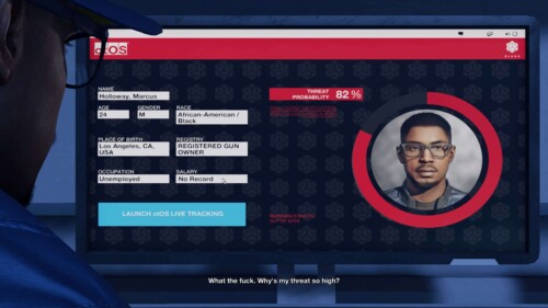 Subtitles screenshot of Watch Dogs 2 video game interface.