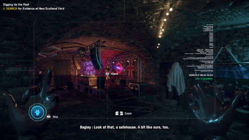 HUD screenshot of Watch Dogs: Legion video game interface.