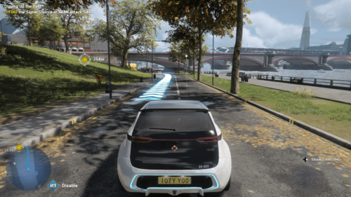 HUD screenshot of Watch Dogs: Legion video game interface.