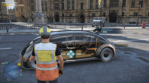 HUD Hack screenshot of Watch Dogs: Legion video game interface.