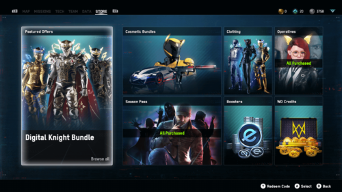Store screenshot of Watch Dogs: Legion video game interface.
