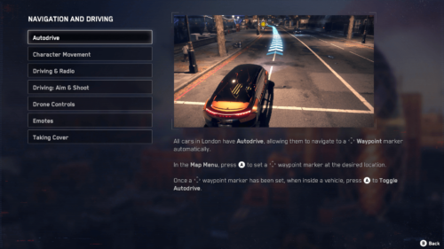 Tutorial screenshot of Watch Dogs: Legion video game interface.