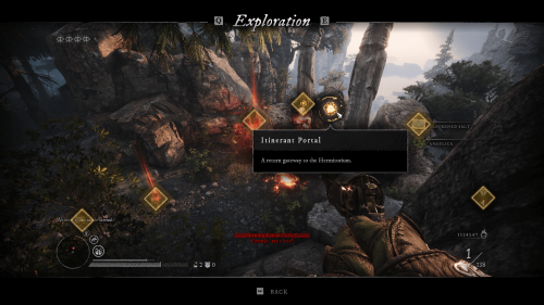Tutorial screenshot of Witchfire video game interface.