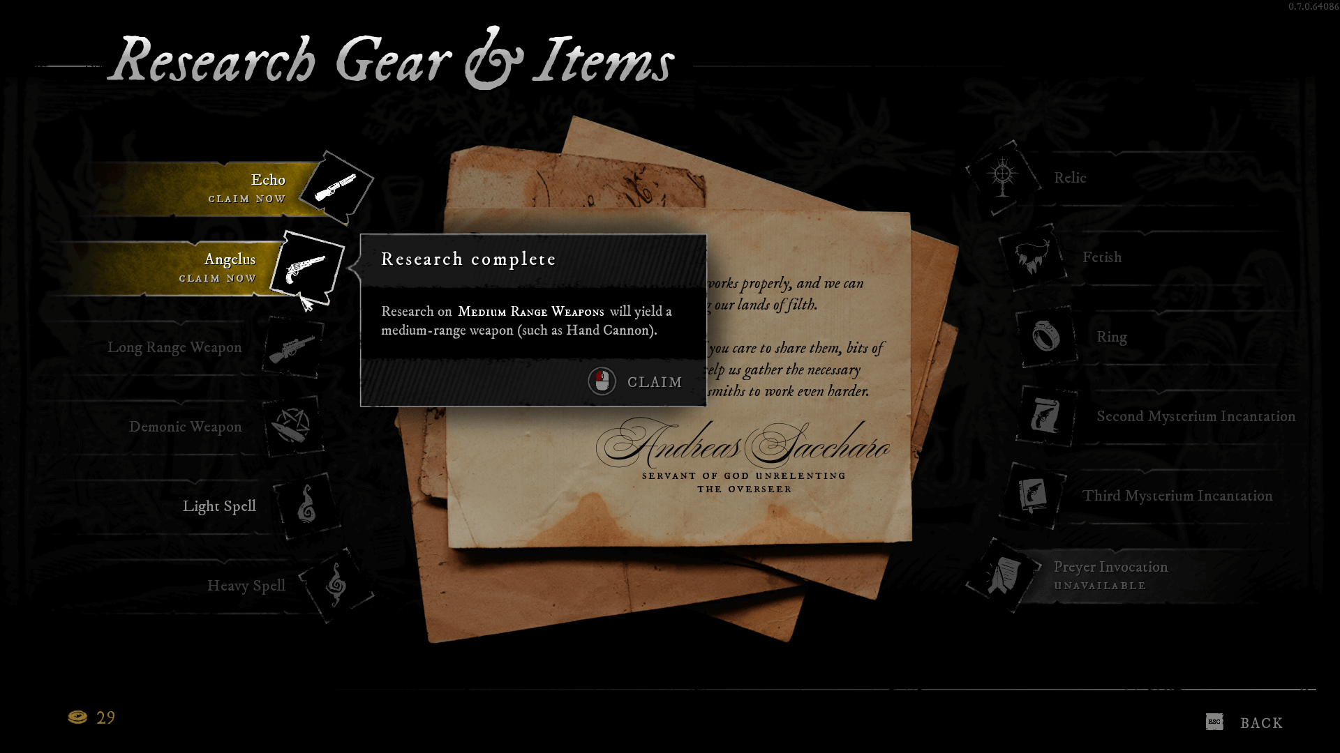 Workshop screenshot of Witchfire video game interface.