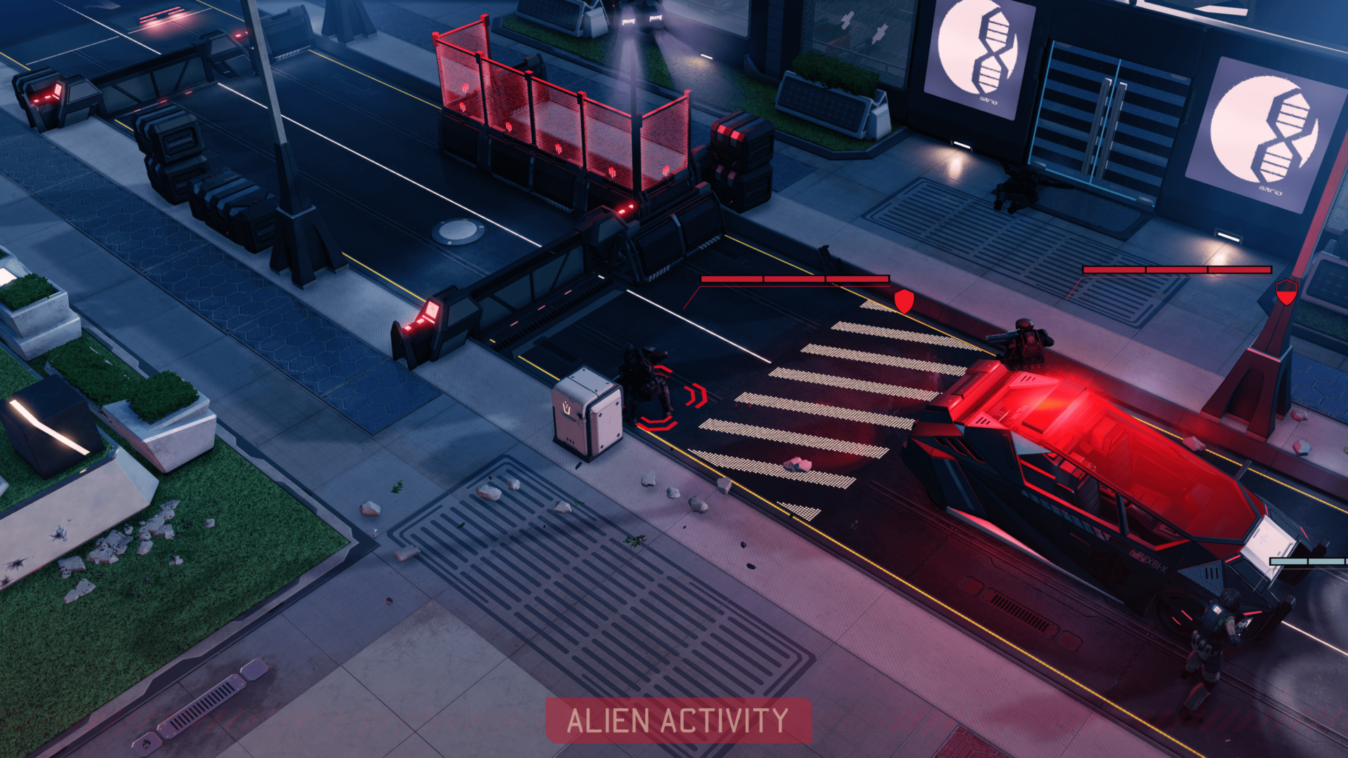 Alien activity screenshot of XCOM 2 video game interface.